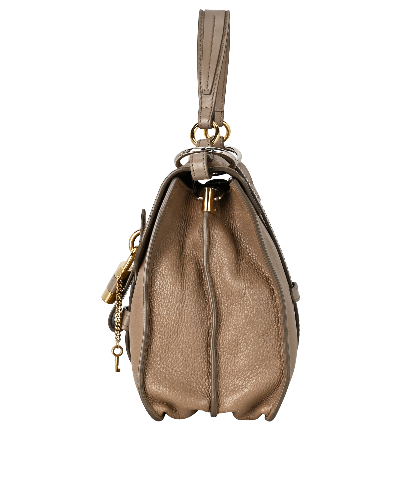 Medium Aby, &pound;450, Handbags, Beige, Leather, Bottom view